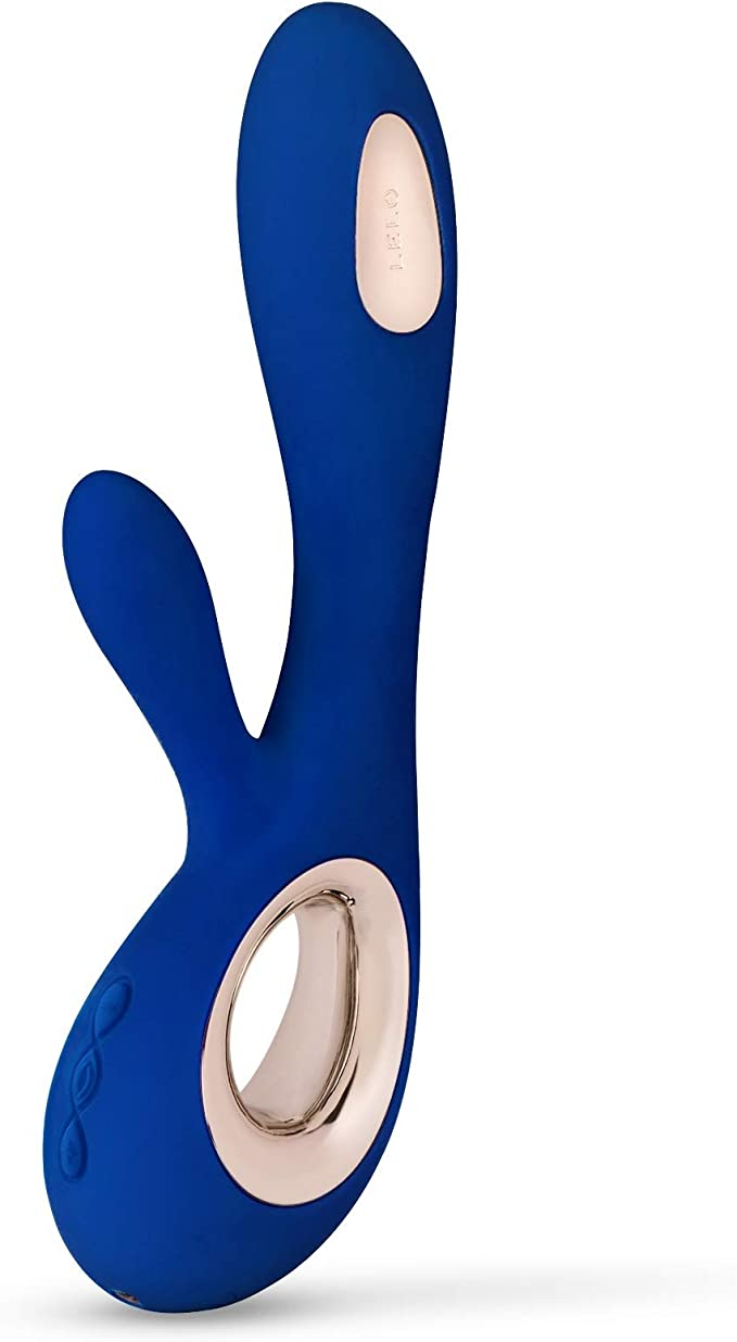 LELO Soraya wave Midnight Blue Rabbit Vibrator Alternate view 1