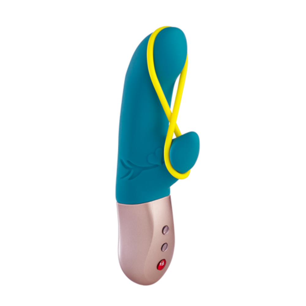 turquois rabbit vibrator-yellow stimulation band-sexual device for women