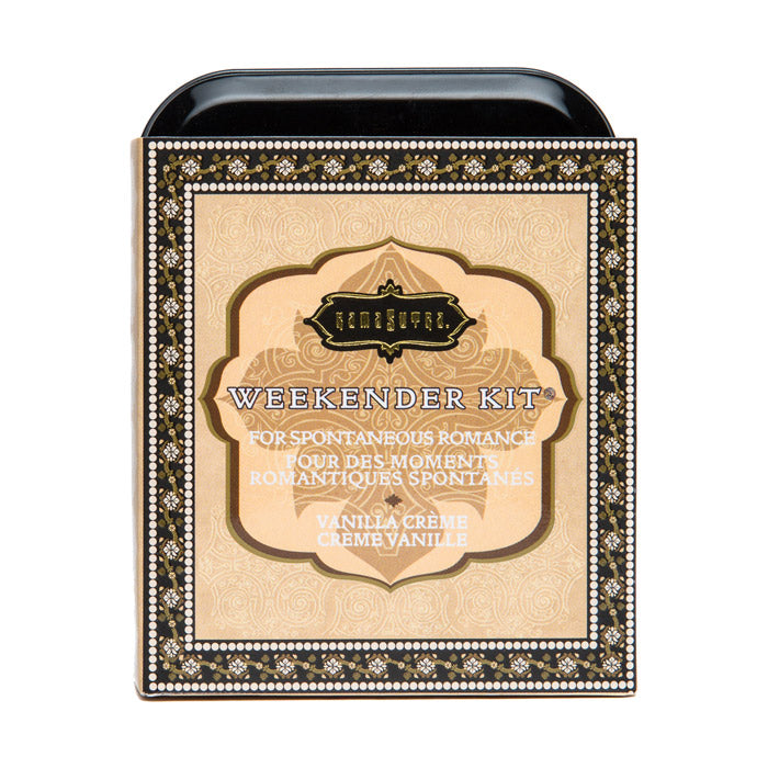 Weekender Kit Vanilla Creme Scent-shown in packaging