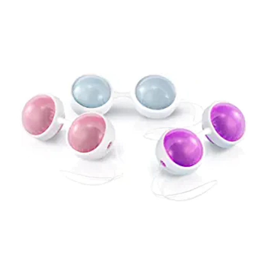 3 sets of weighted Kegel balls-purple-grey-rose