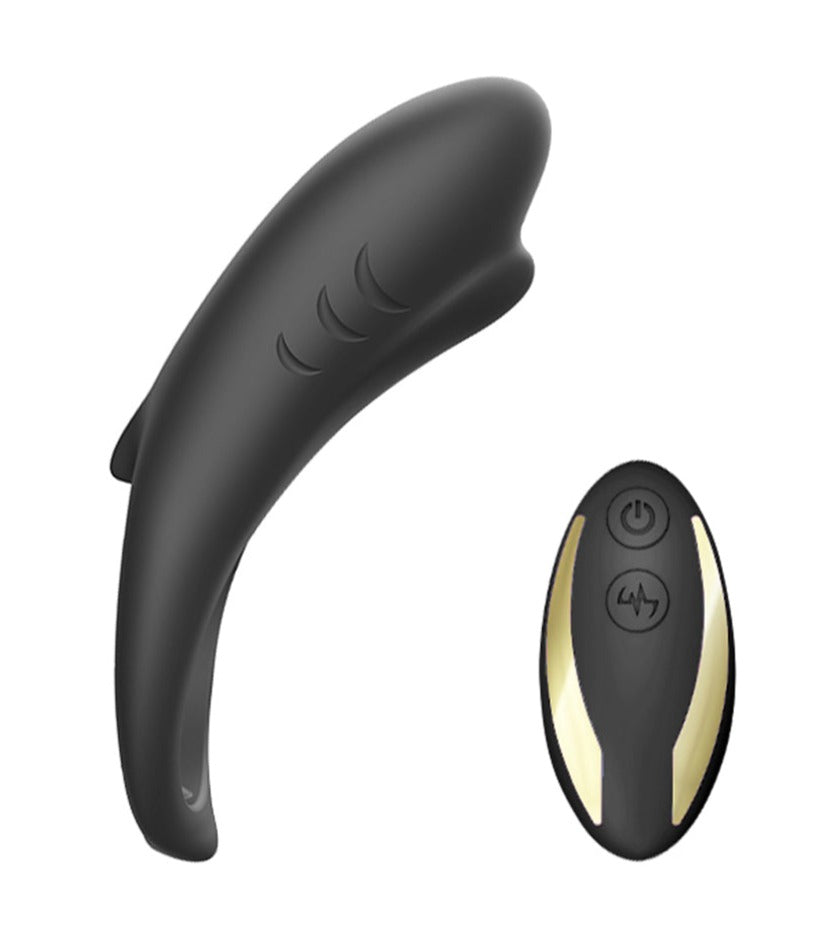 BLACK-clitoris-vibrating-penis-ring-vibrator-with-remote-control