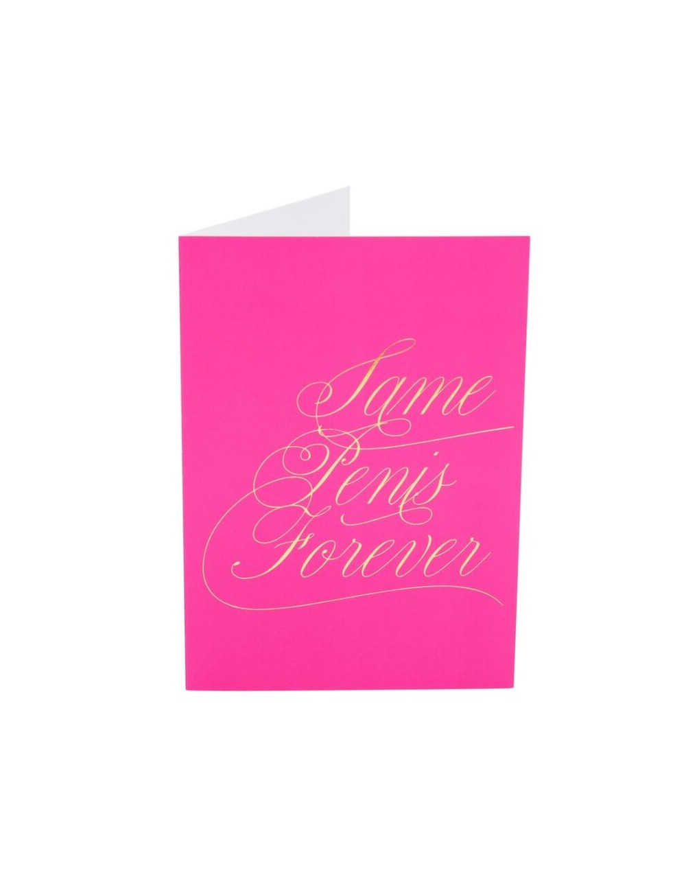 Front of Card shown - Same Penis Forever