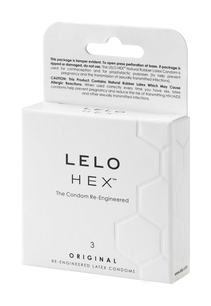 LeLo 3 pack of condoms shown on slight angle