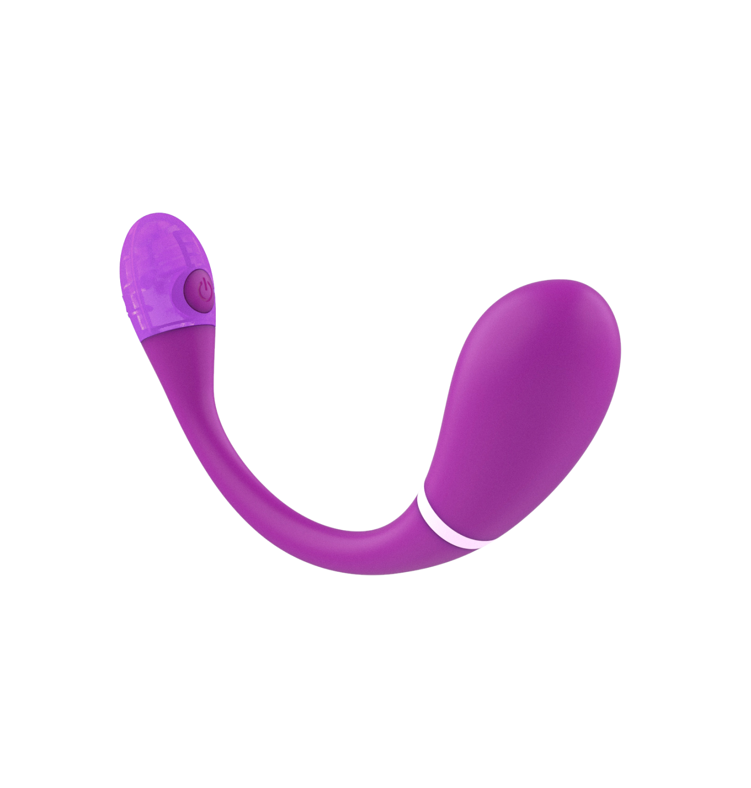 Kiiroo Esca2 blue tooth interactive massager on black background alternate view