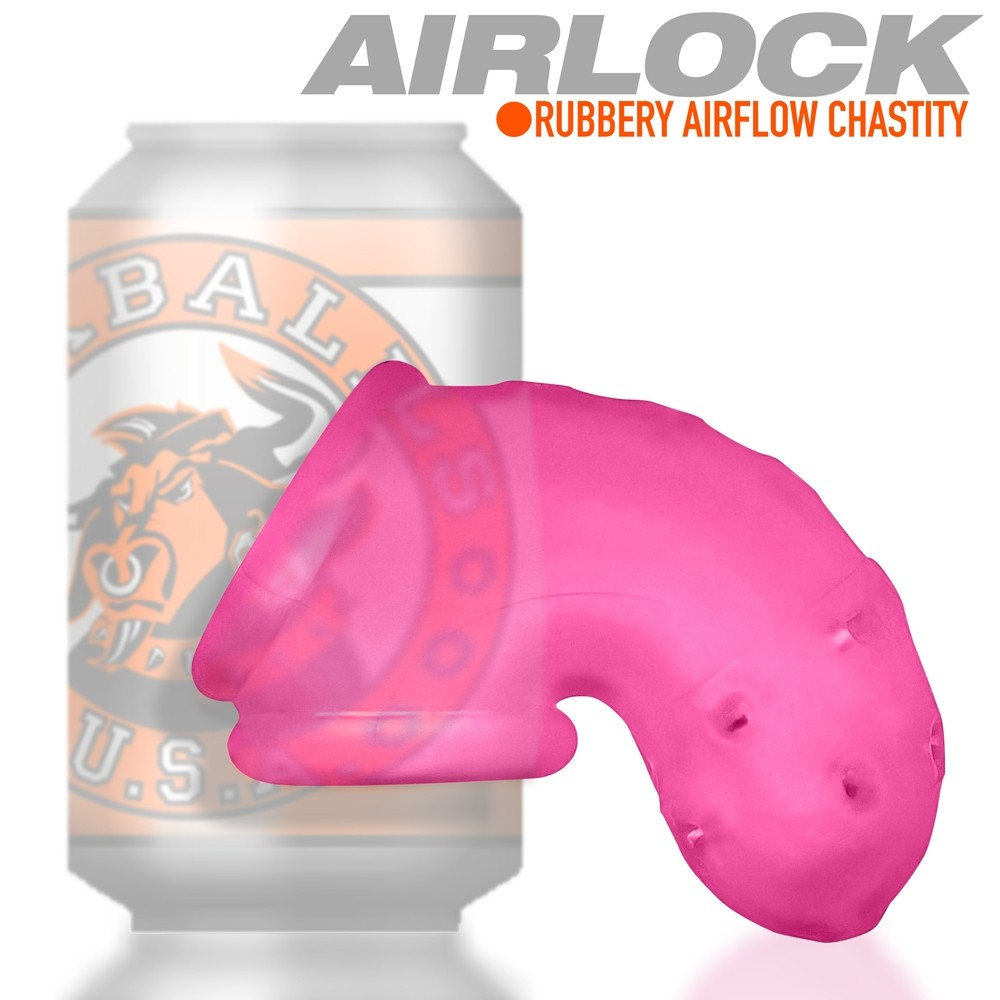 AIRLOCK air-lite vented chastity PINK ICE