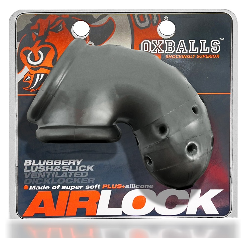 AIRLOCK, air-lite, vented, chastity, STEEL, lockable, secure, adult, fetish, restraint, device, durable, metal, intimate, accessory